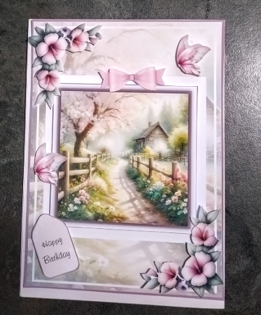 Down Blossom Lane - 6x6 and 5x7 Version by Jackie Odonnell