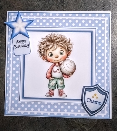 Fun-Loving Dude - 6x6 and 5x7 Version by Jackie Odonnell