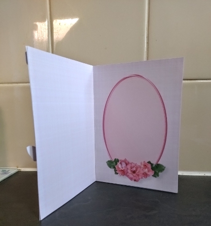 Pink Flowers - Picture Frame Card Mini Kit by Jackie Odonnell
