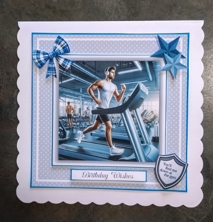 Down at the Gym - 6x6 and 5x7 Version by Jackie Odonnell