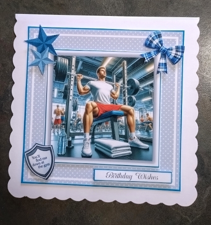 Down at the Gym - 6x6 and 5x7 Version by Jackie Odonnell