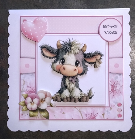 Cute Farmyard Animals - 6x6 and 5x7 Version by Jackie Odonnell