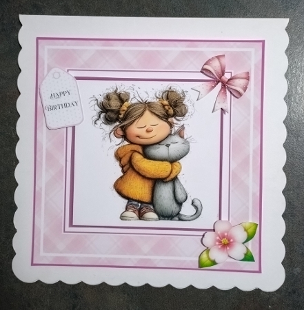 Little Miss Whimsical - 6x6 and 5x7 Version by Jackie Odonnell