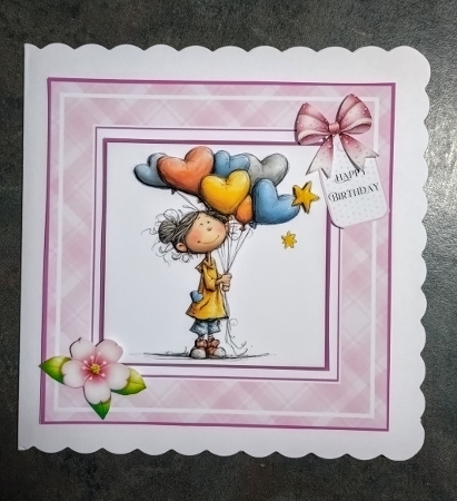 Little Miss Whimsical - 6x6 and 5x7 Version by Jackie Odonnell
