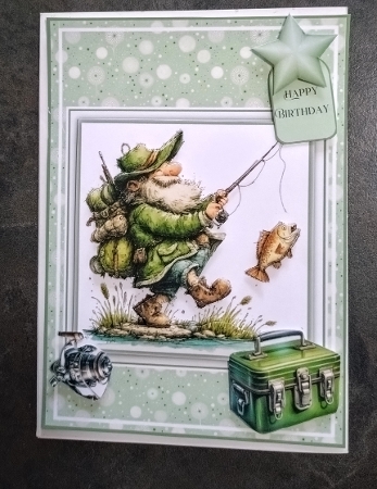 Catch of the Day - 6x6 and 5x7 Version by Jackie Odonnell