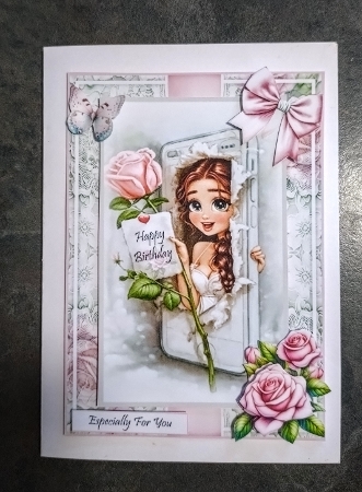 Cellphone Birthday Girl Mini Kit by Jackie Odonnell