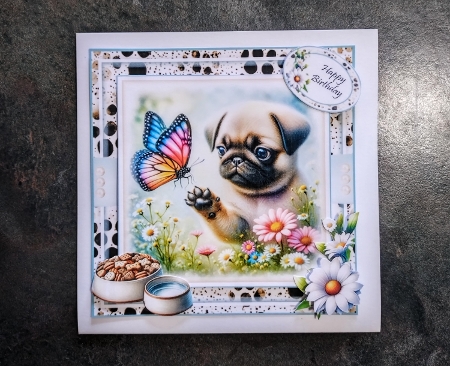 Cute Pug Pups Mini Kit by Jackie Odonnell