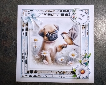 Cute Pug Pups Mini Kit by Jackie Odonnell