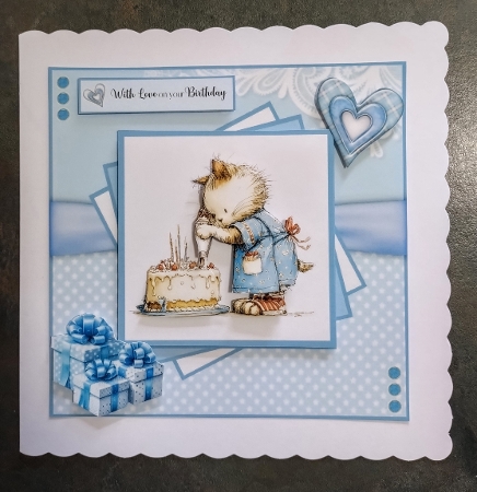 Purr-fect Birthday Wishes 2 - 6x6 and 5x7 Version by Jackie Odonnell