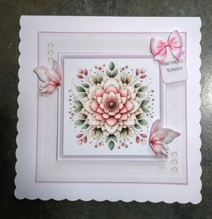 Pretty Pink Mandalas - 6x6 and 5x7 by Jackie Odonnell
