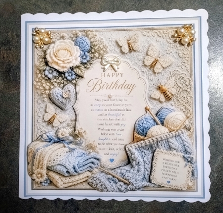 Knitting Birthday Wishes by Jackie Odonnell