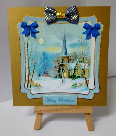 Vintage Church Scene Toppers by Jackie Odonnell
