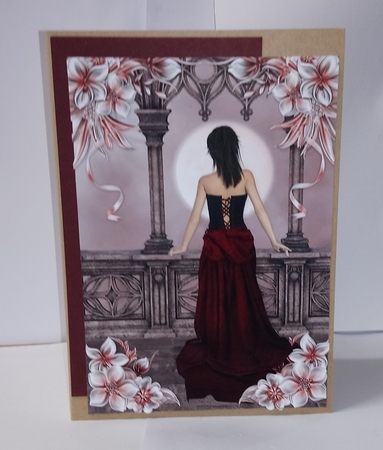 Waiting - Red Dress by Jackie Odonnell