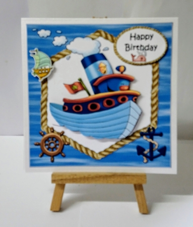 Tug Boat Birthday 2 by Jackie Odonnell