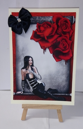 Gothic Dread Roses & Scroll + Decoupage by Jackie Odonnell