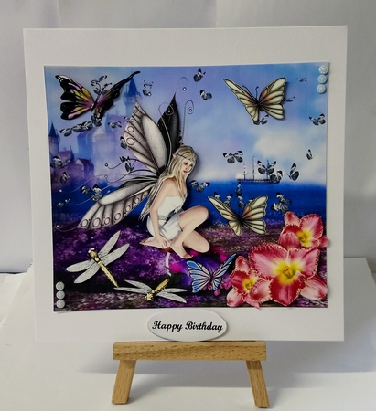 Return of the Butterfly with Orchids & Butterfly Decoupage by Jackie Odonnell