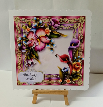 Enchanting Flowers and Gilded Frame by Jackie Odonnell