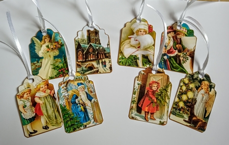 8 x Christmas Gift Tags Sheet 3 by Jackie Odonnell