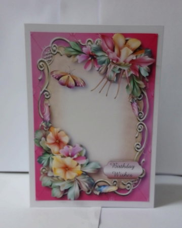 Fleur De La Foret Pink Floral Plaque by Jackie Odonnell
