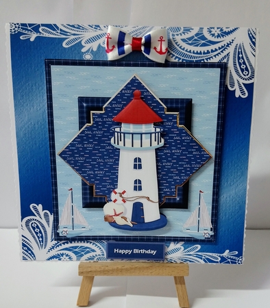 The Lighthouse Card with Decoupage by Jackie Odonnell