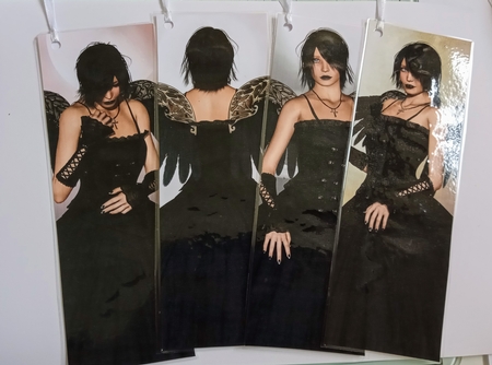 4 Gorgeous Gothic Angel Bookmarks by Jackie Odonnell