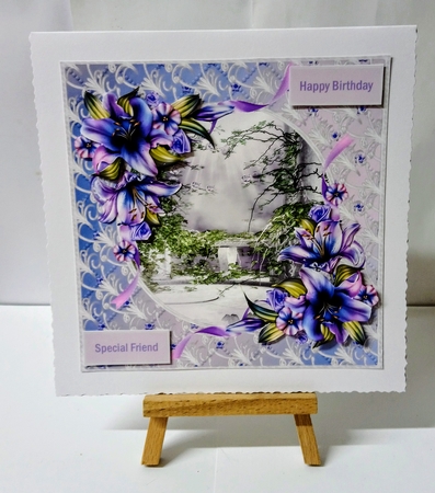 Garden Haven Card with Decoupage by Jackie Odonnell