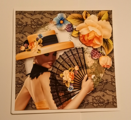 Black Lace & Peach Roses Mini Kit by Jackie Odonnell