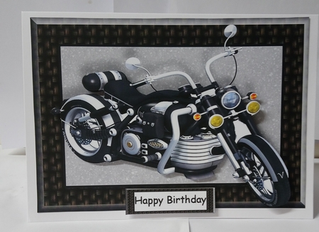 Beautiful Black Motorbike by Jackie Odonnell