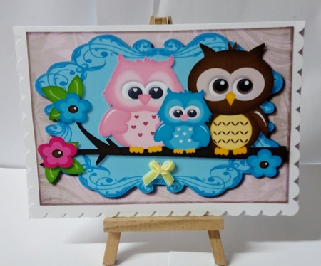 Have a Hoot Cute Owl Family Mini Kit by Jackie Odonnell