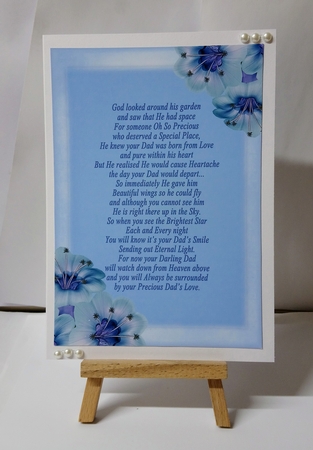 Dad and Mum Sympathy Card Fronts by Jackie Odonnell
