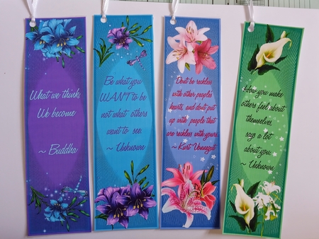 Gorgeous Lilly Bookmarks by Jackie Odonnell