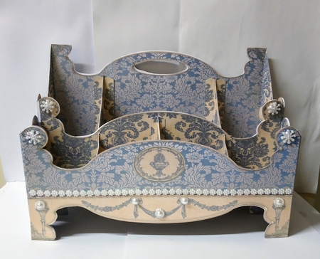 Shabby Chic Multi-way Vanity Caddy -blue by Jackie Odonnell