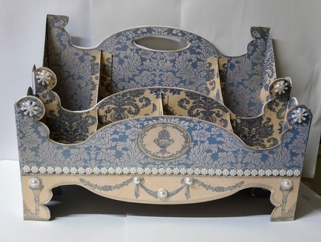 Shabby Chic Multi-way Vanity Caddy -blue by Jackie Odonnell
