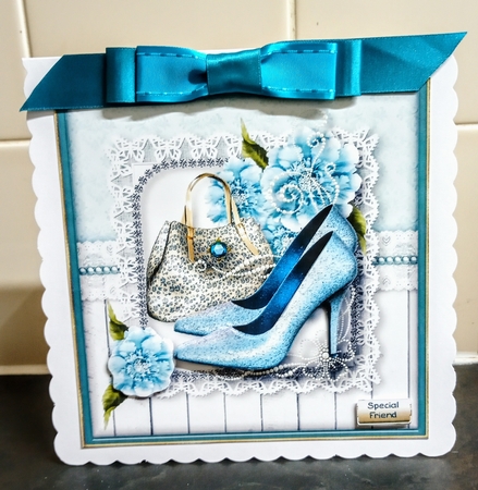 Pretty Lady Card Topper 1 by Jackie Odonnell