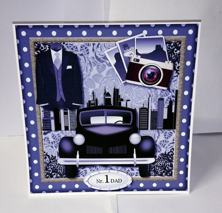 Male card best DAD by Jackie Odonnell
