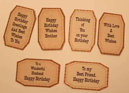 Birthday sentiments for Men 1 by Jackie Odonnell