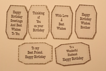 Birthday sentiments for Men 2 by Jackie Odonnell