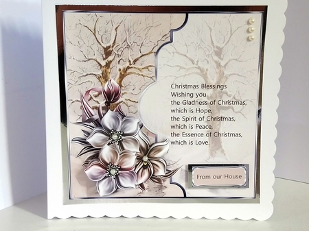 Silver flowers and verse by Jackie Odonnell