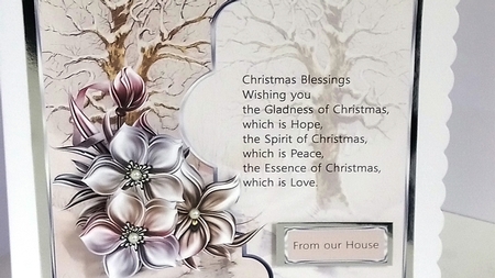 Silver flowers and verse by Jackie Odonnell