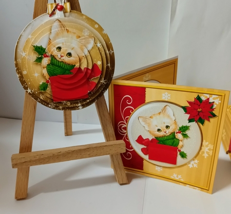 Six 3D Bauble Card And Gift Box Bumper Kit.2 by Jackie Odonnell