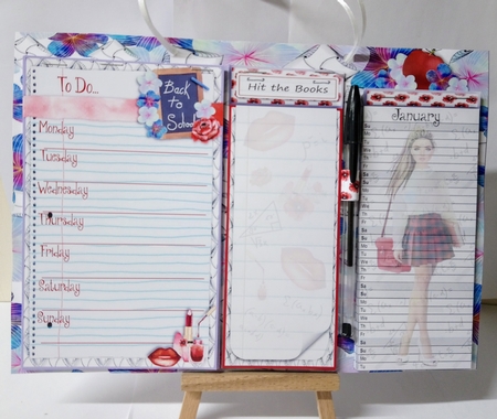 Back to School Teen A4 Organiser/Perpetual Calender by Jackie Odonnell