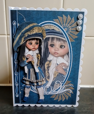 Sweet Little Pretty in Blue Fashion Reflection by Jackie Odonnell