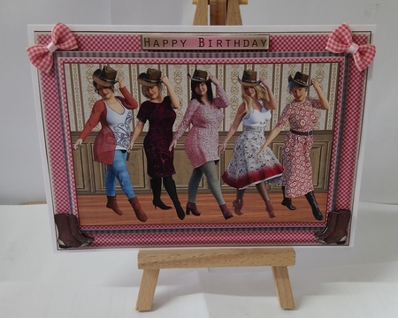 Line Dancing Ladies 3 by Jackie Odonnell