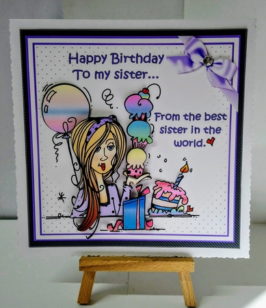 8x8 happy birthday to my sister mini kit by Jackie Odonnell