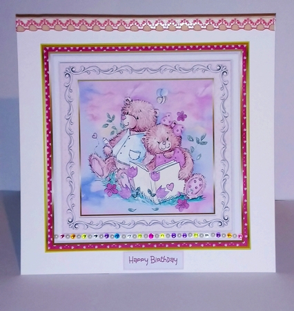 Teddy bears reading lesson by Jackie Odonnell