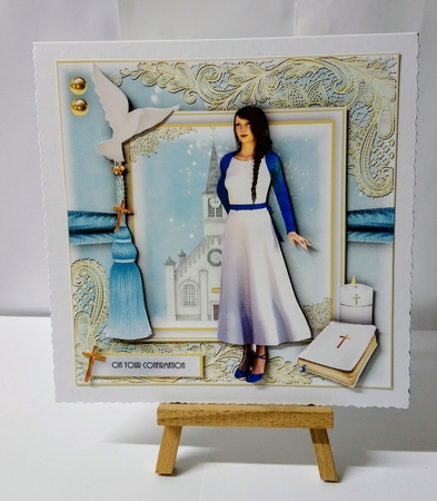 Confirmation Older Teen Girl Card front Kit by Jackie Odonnell