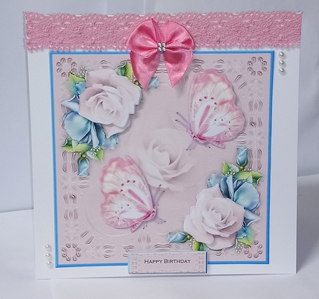 Quick Card Shabby Chic Roses by Jackie Odonnell