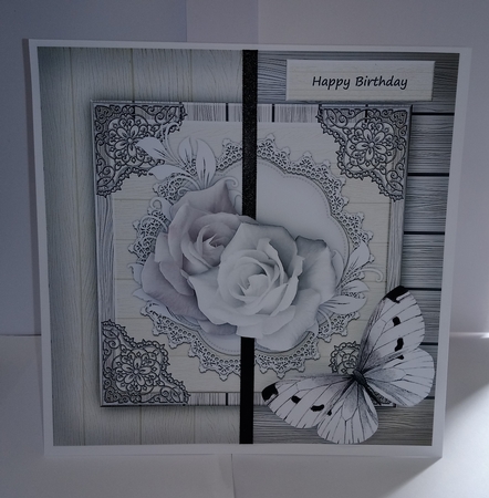 White Roses and Butterflies Mini Kit by Jackie Odonnell