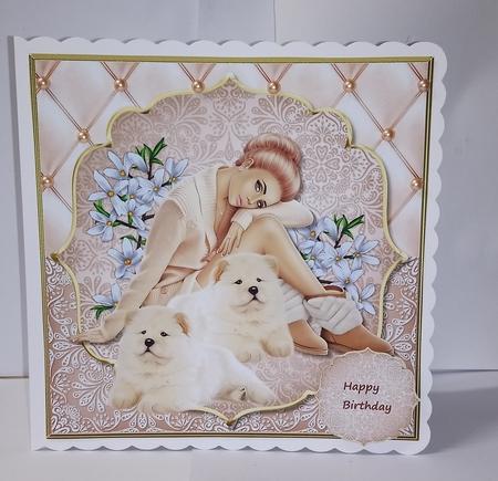 Beautiful Girl 1 Card topper & tags by Jackie Odonnell