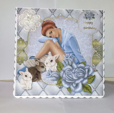 Beautiful Girl 2 Card topper & tags by Jackie Odonnell